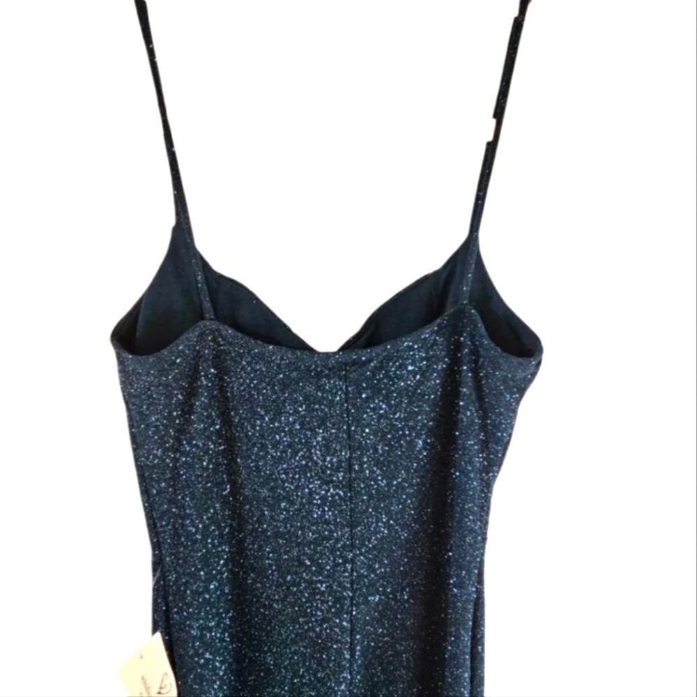 NWT - Windsor - Teal Glittering Evening Gown - Size Medium - Picture 10 of 13
